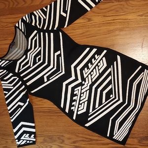 Material Girl Knit Aztec Print Dress Size XL